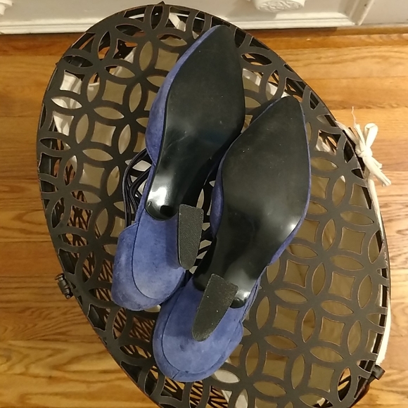 Ilani Collections vintage blue suede shoes Sz 7 🥿 - Picture 6 of 7